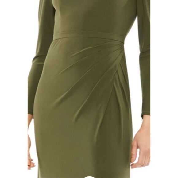 MAC DUGGAL BOAT NECK JERSEY GOWN W/ EMBELLISHED SHOULDER - Picture 5 of 9